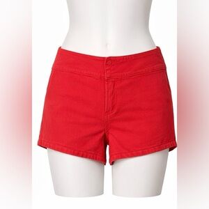 Alice + Olivia Red Shorts Size 28 NWT Tailored Designer  Shorts